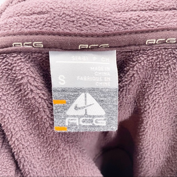 Nike ACG Brown 1/4 Zip Fleece Pullover Sweatshirt - Picture 8 of 8